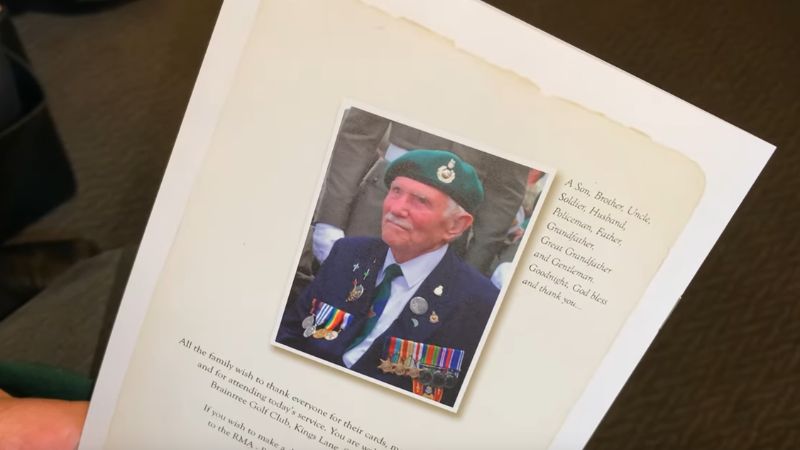 Image of Chuck Harris Funeral 29th Nov 2021 video